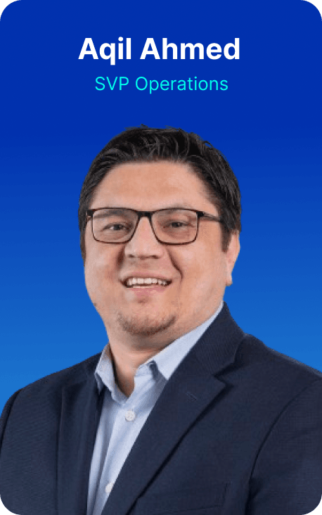 Aqil Ahmed - SVP Operations at ValueLink